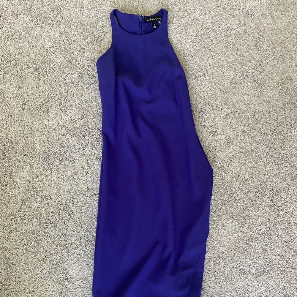 Elizabeth and James Purple Slit Dress